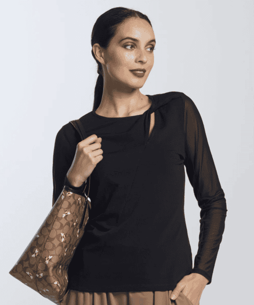 Twisted Round Neck Top